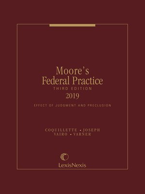 cover image of Moore's Federal Practice